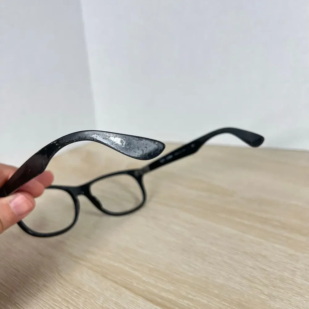 Ray-Ban RB7032 5206 LiteForce Sunglasses Black DAMAGED 55-17-150 Italy